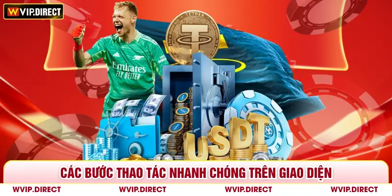 Các bước thao tác nhanh chóng trên giao diện